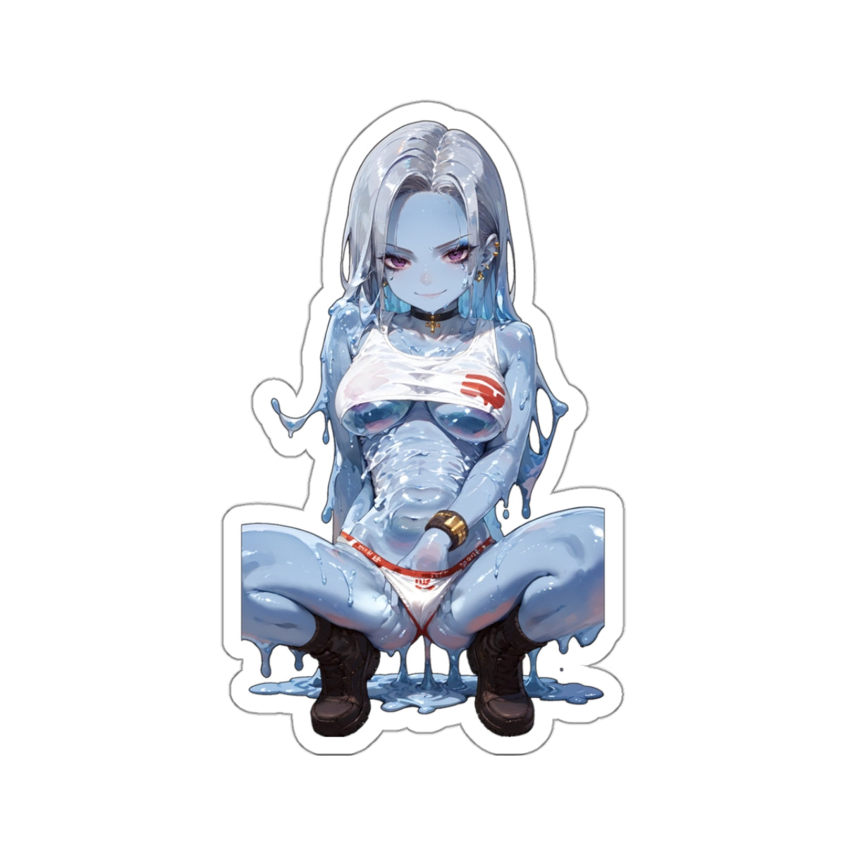 Window Decals049 - Slime Girl034 - Kiss-Cut Stickers