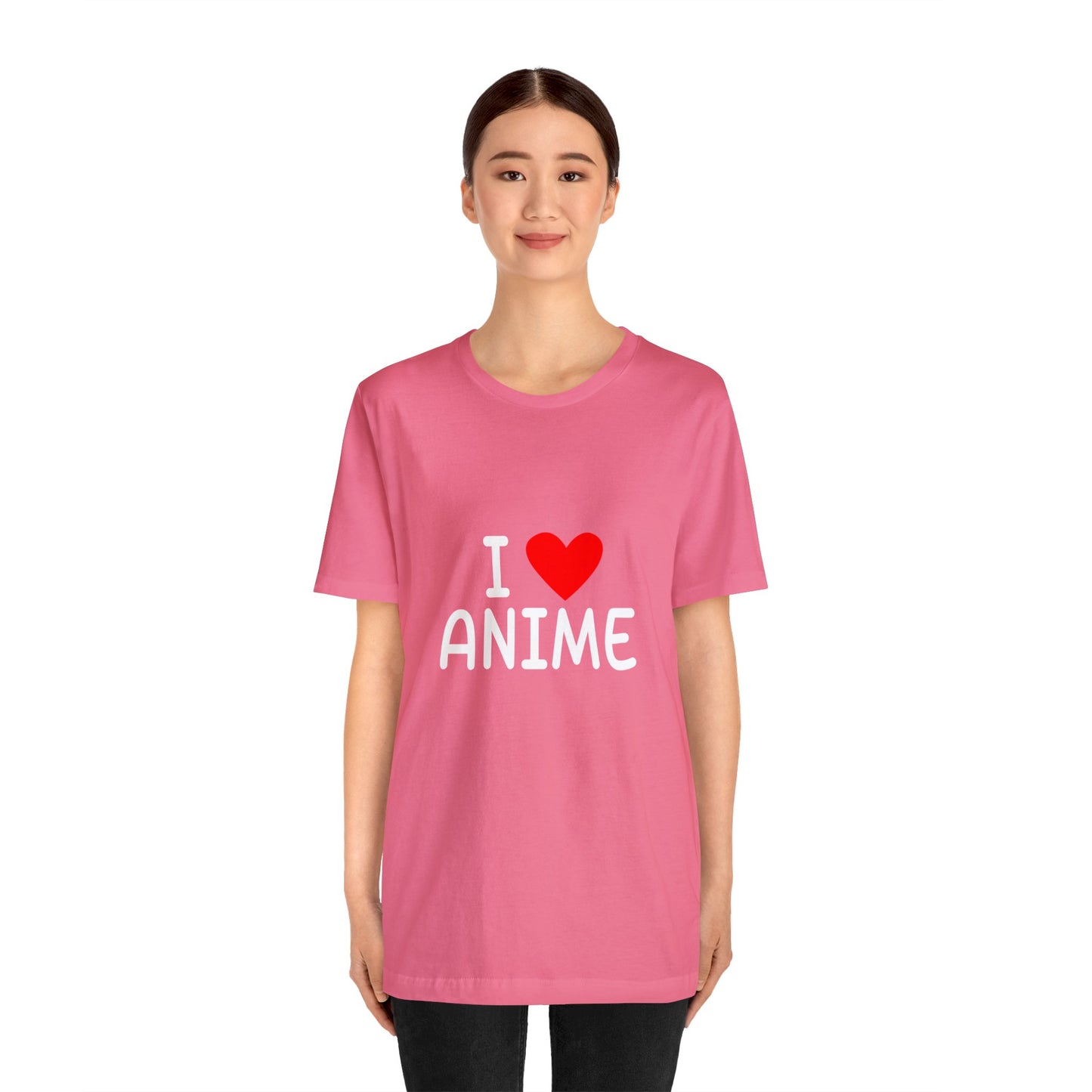 I <3 Anime T-Shirt002 - Unisex Jersey Short Sleeve Tee