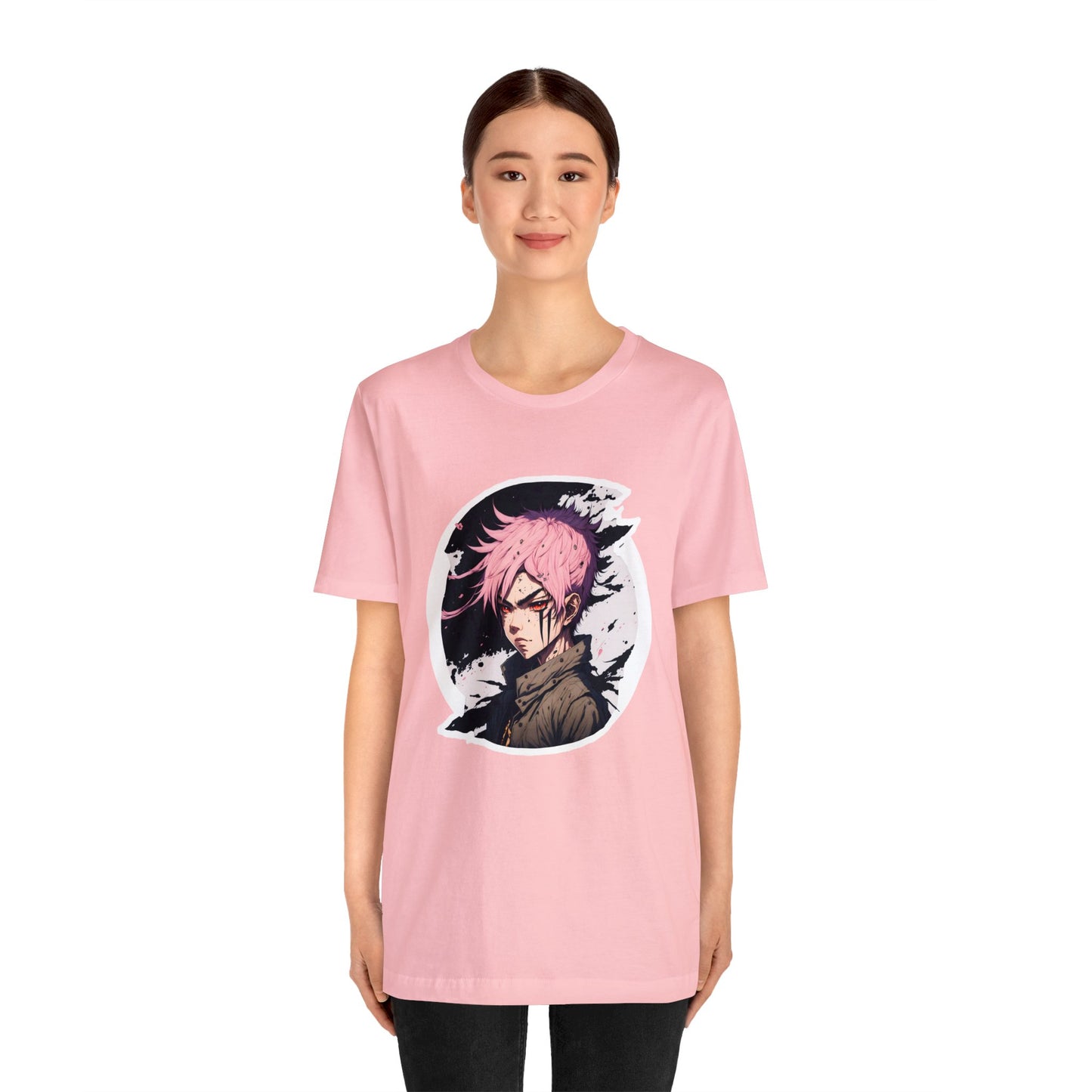 Circle Samurai T-Shirt003 - Unisex Jersey Short Sleeve Tee