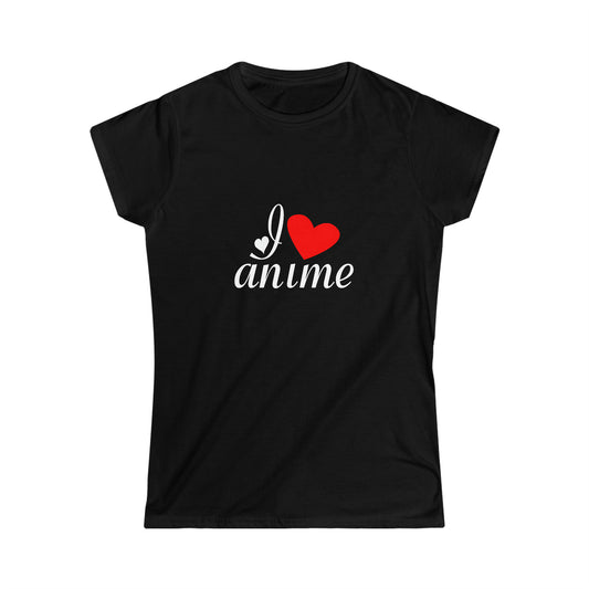 I <3 Anime Women's Softstyle Tee002