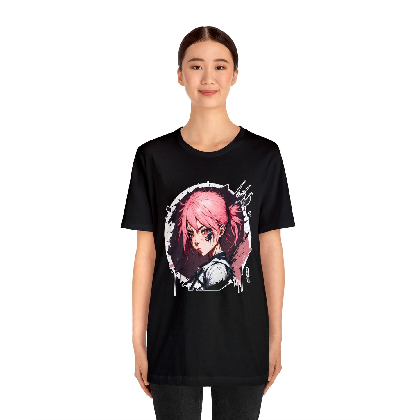 Circle Samurai T-Shirt002 - Unisex Jersey Short Sleeve Tee