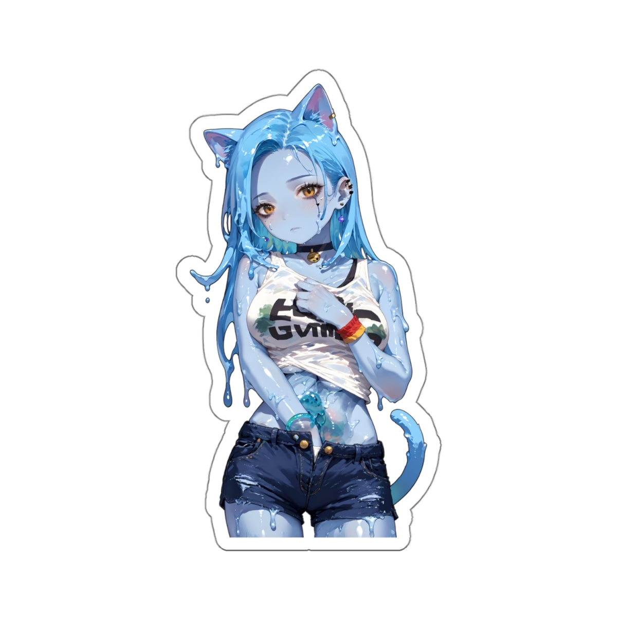 Window Decals029 - Slime Girl014 - Kiss-Cut Stickers