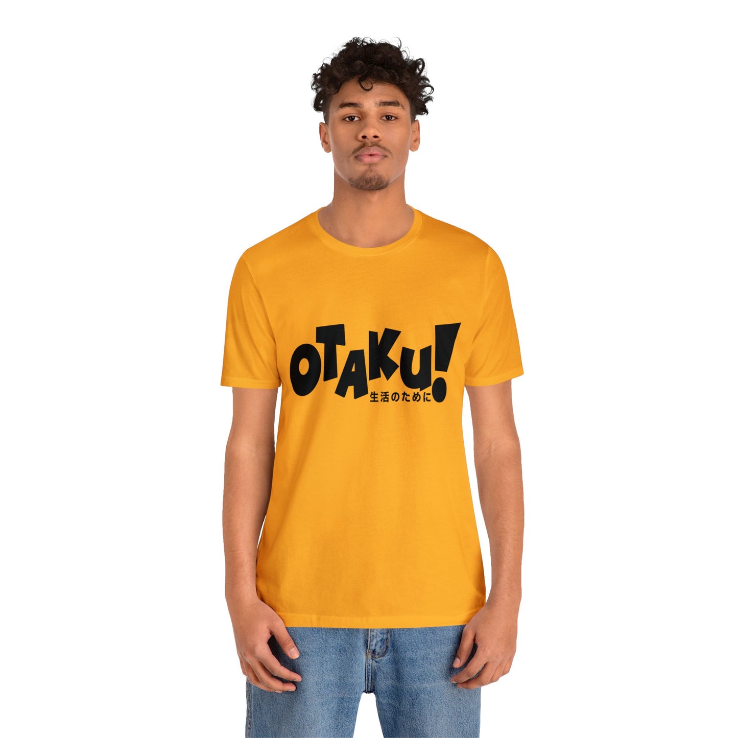 OTAKU for life - blk text - Unisex Jersey Short Sleeve Tee