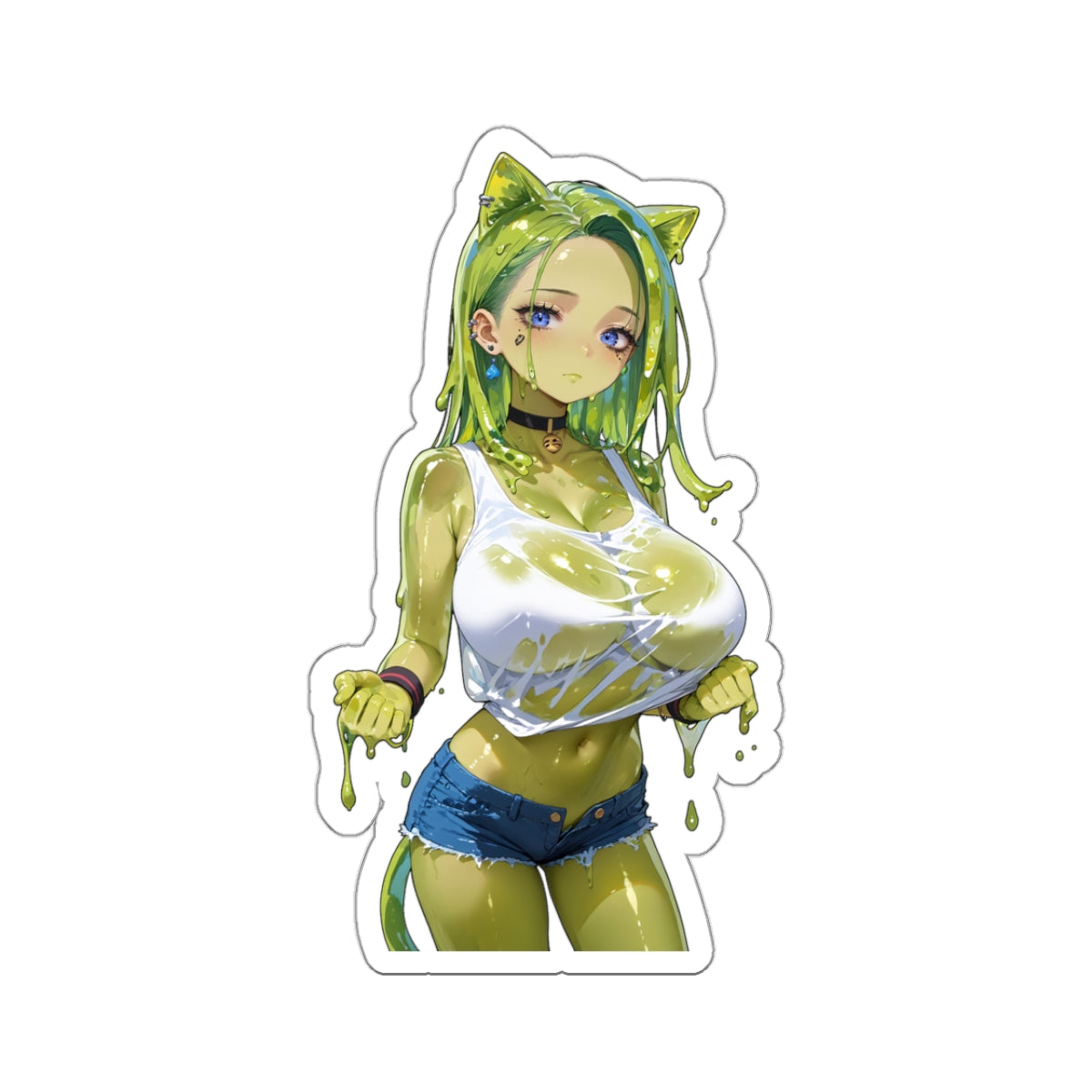 Window Decals021 - Slime Girl006 - Kiss-Cut Stickers