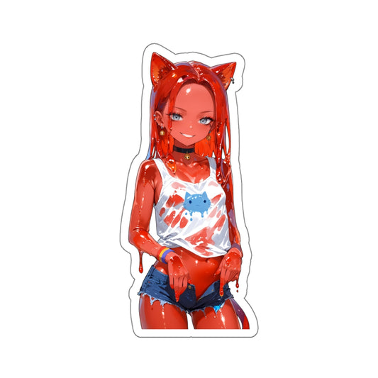 Window Decals016 - Slime Girl001 - Kiss-Cut Stickers