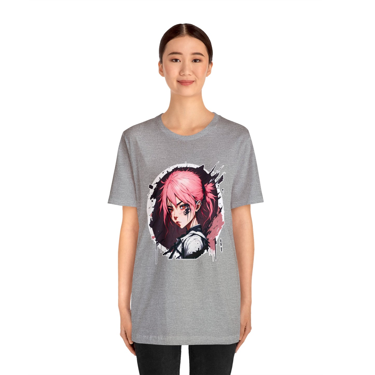 Circle Samurai T-Shirt002 - Unisex Jersey Short Sleeve Tee