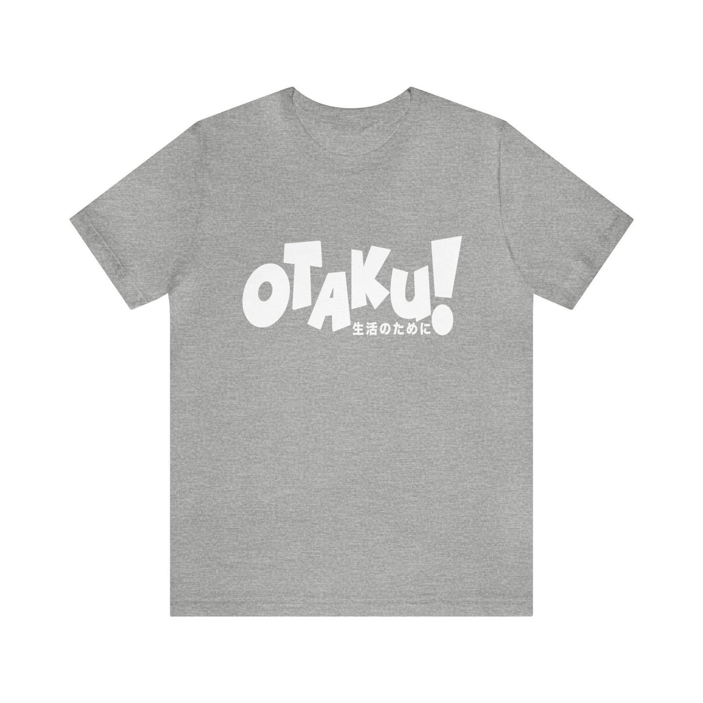 OTAKU for life - wht text - Unisex Jersey Short Sleeve Tee