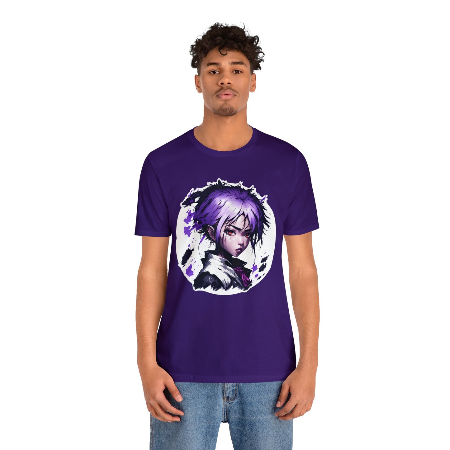 Circle Samurai T-Shirt001 - Unisex Jersey Short Sleeve Tee