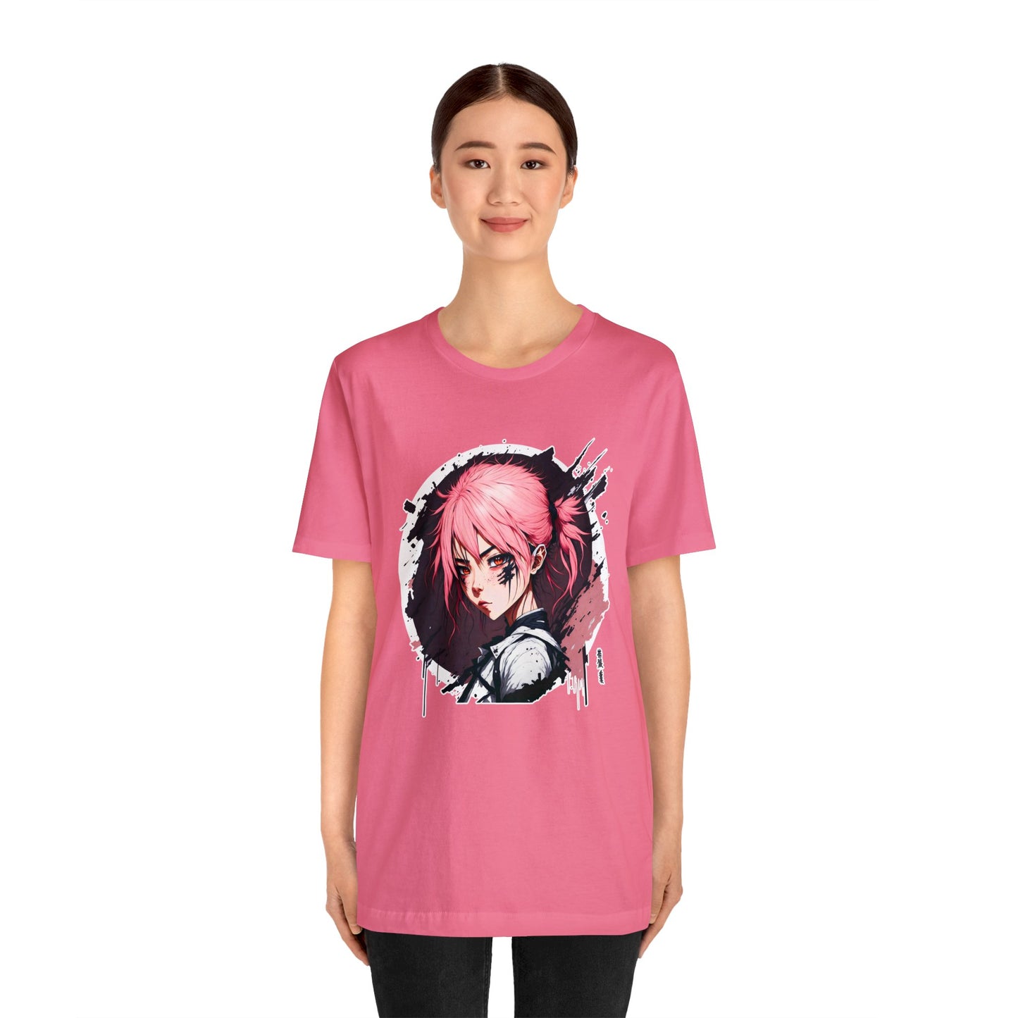 Circle Samurai T-Shirt002 - Unisex Jersey Short Sleeve Tee