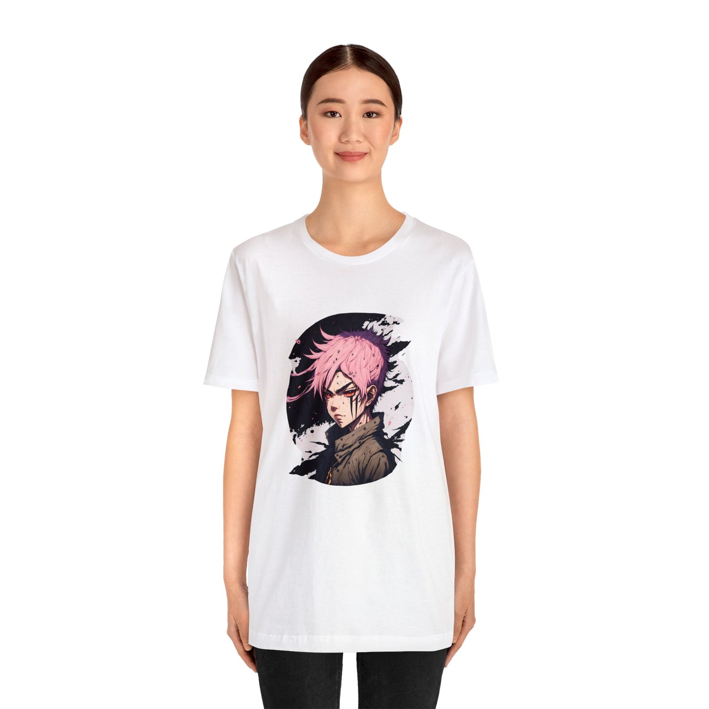 Circle Samurai T-Shirt003 - Unisex Jersey Short Sleeve Tee