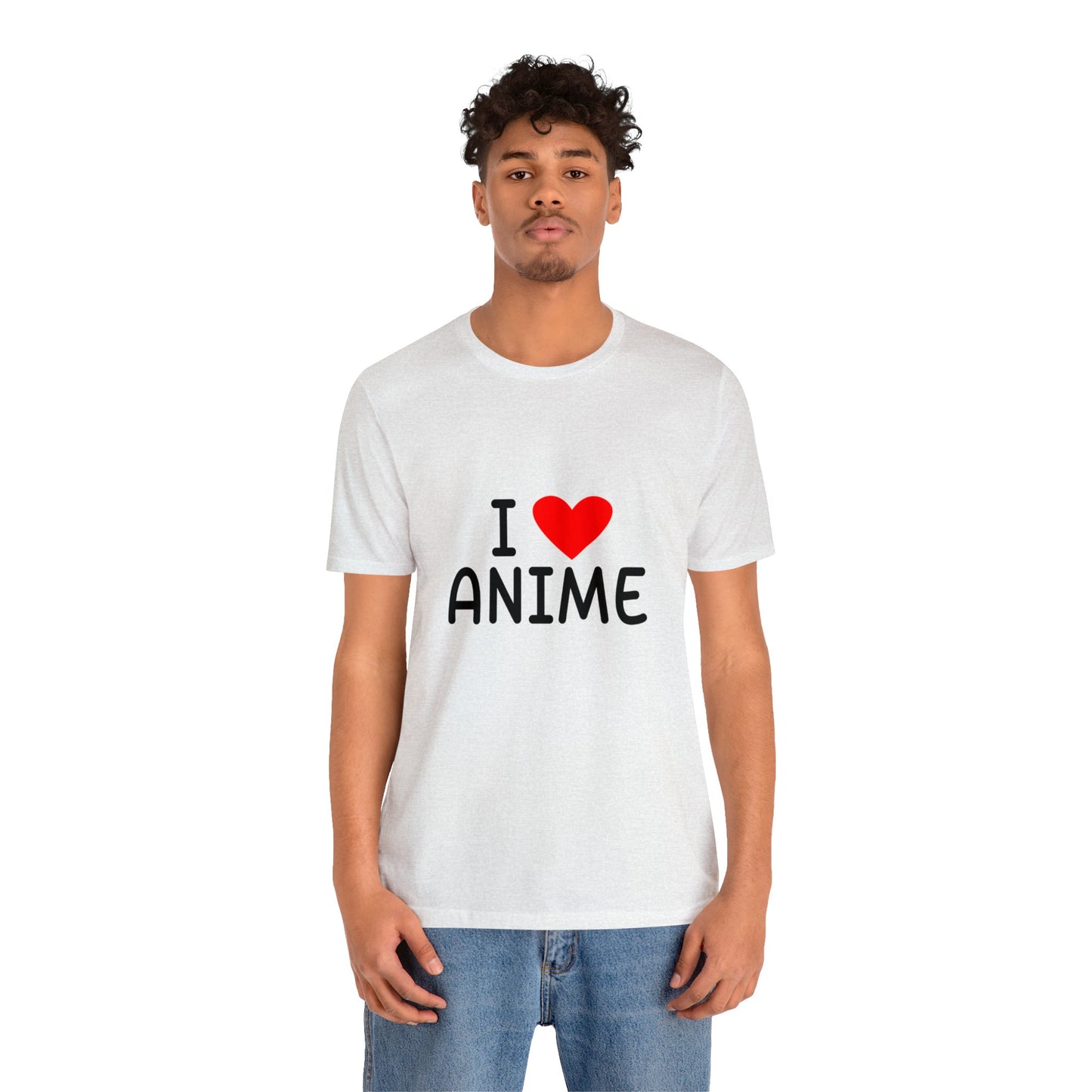 I <3 Anime T-Shirt001 - Unisex Jersey Short Sleeve Tee