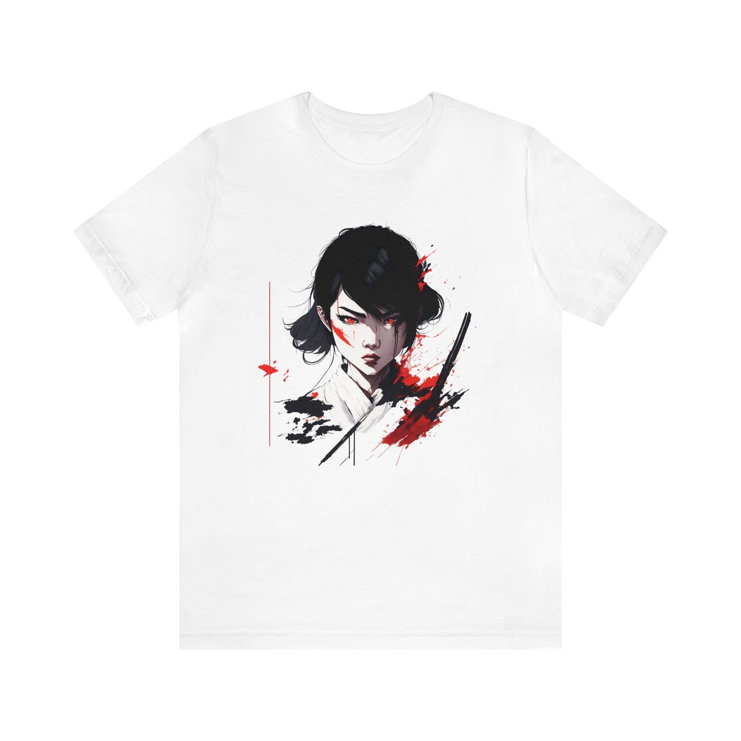 Circle Samurai T-Shirt013 - Unisex Jersey Short Sleeve Tee