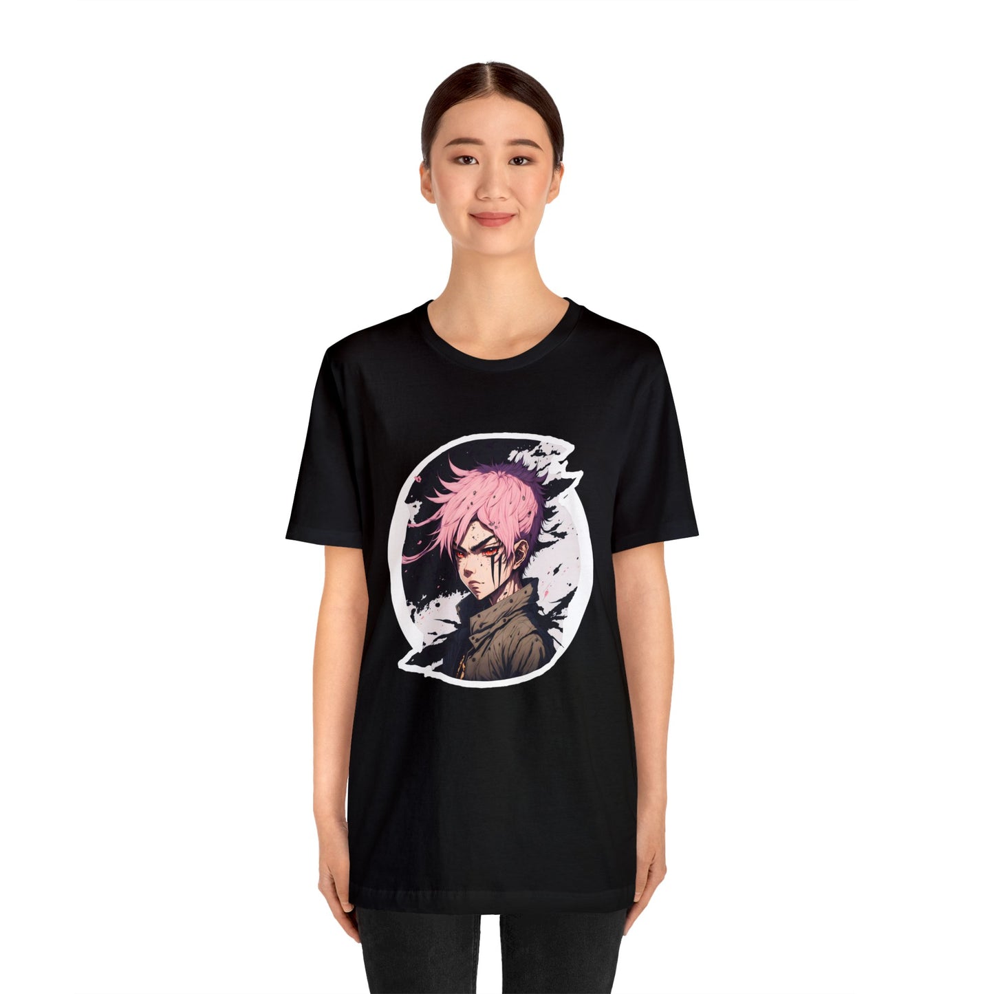 Circle Samurai T-Shirt003 - Unisex Jersey Short Sleeve Tee