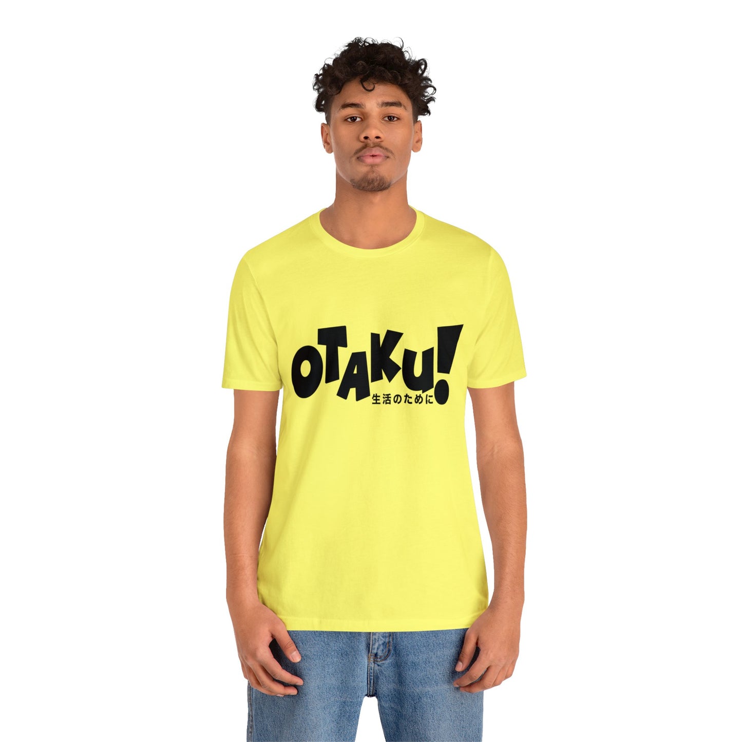 OTAKU for life - blk text - Unisex Jersey Short Sleeve Tee