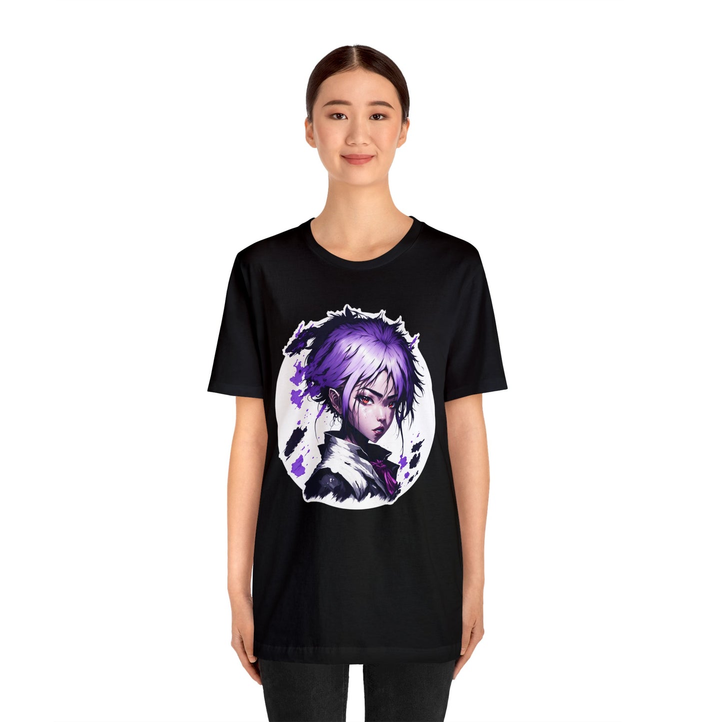 Circle Samurai T-Shirt001 - Unisex Jersey Short Sleeve Tee