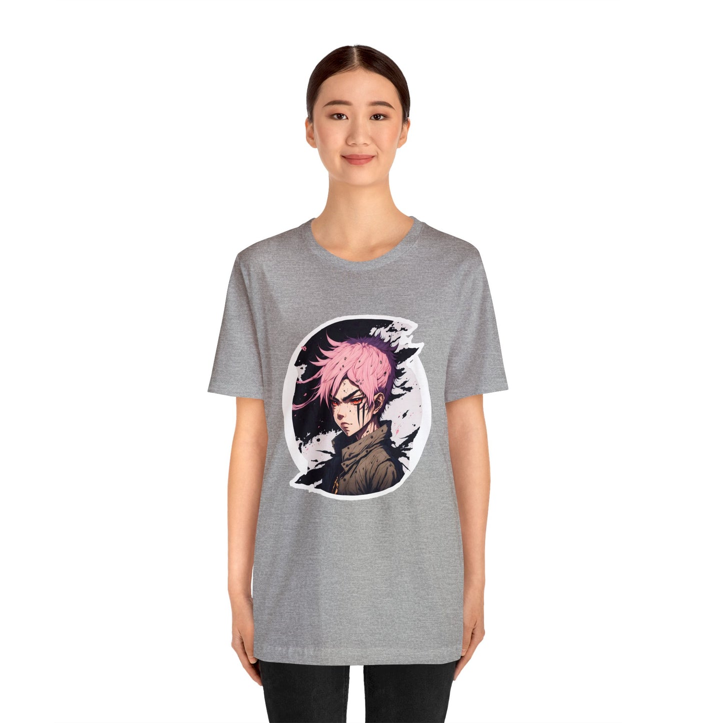 Circle Samurai T-Shirt003 - Unisex Jersey Short Sleeve Tee