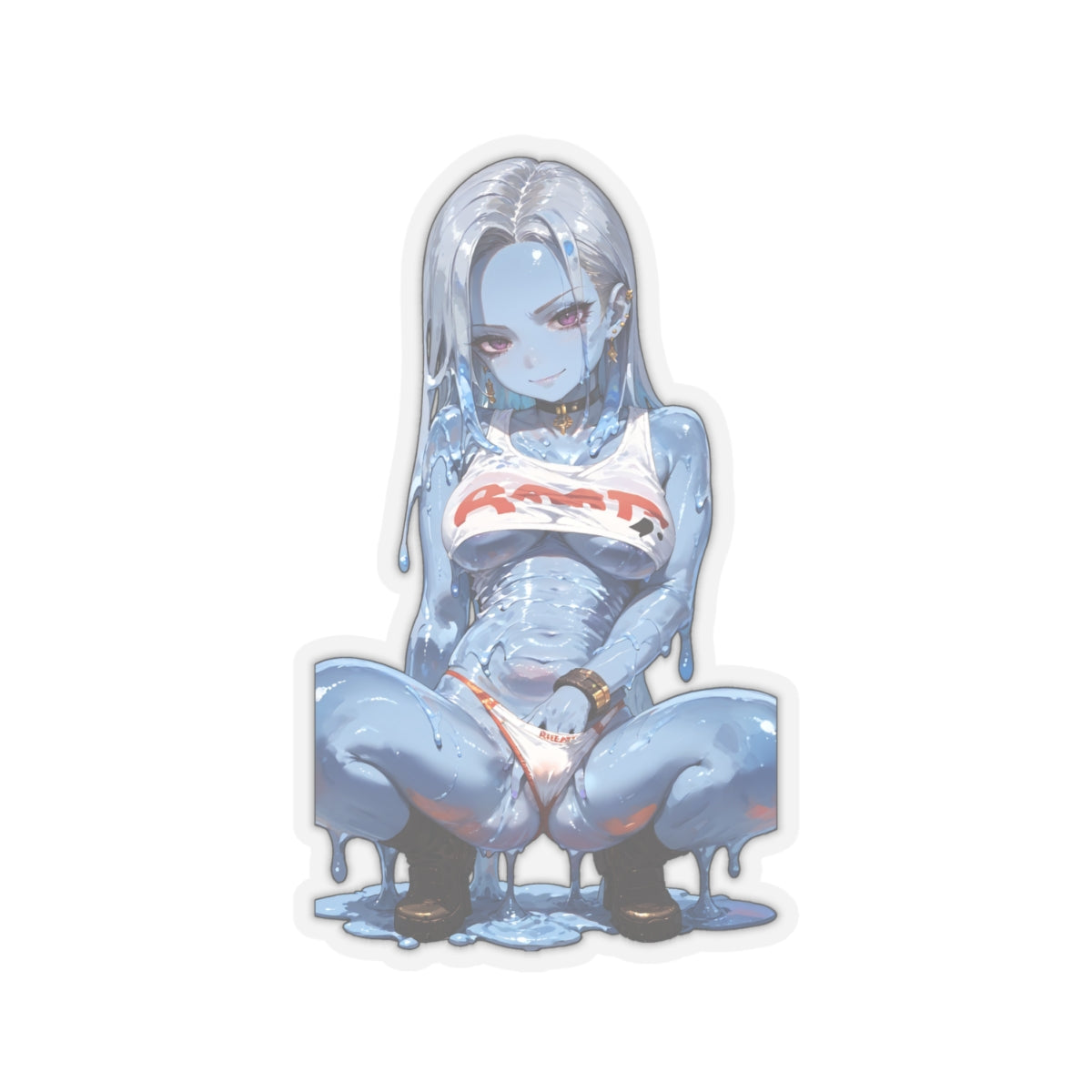 Window Decals051 - Slime Girl036 - Kiss-Cut Stickers