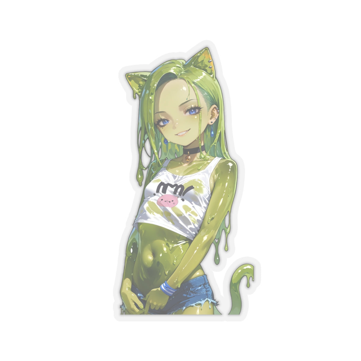 Window Decals018 - Slime Girl003 - Kiss-Cut Stickers