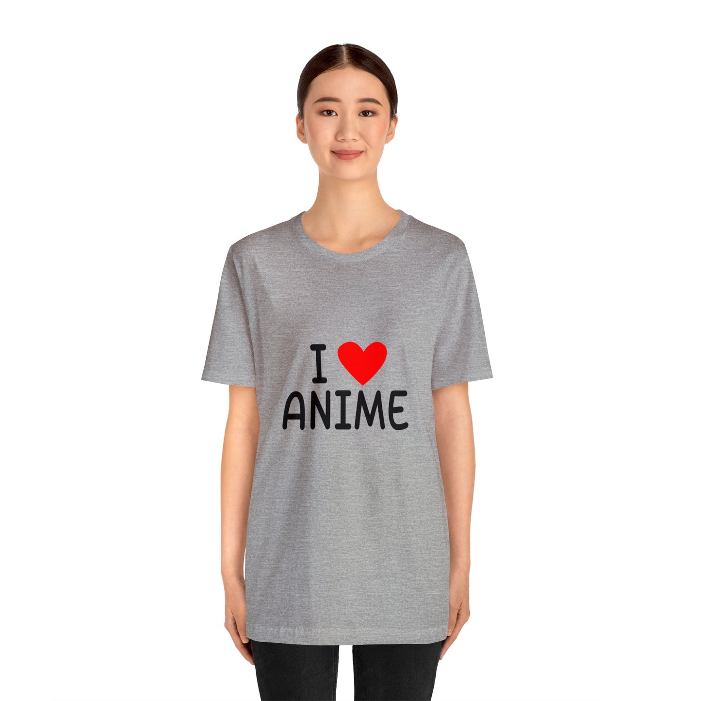 I <3 Anime T-Shirt001 - Unisex Jersey Short Sleeve Tee