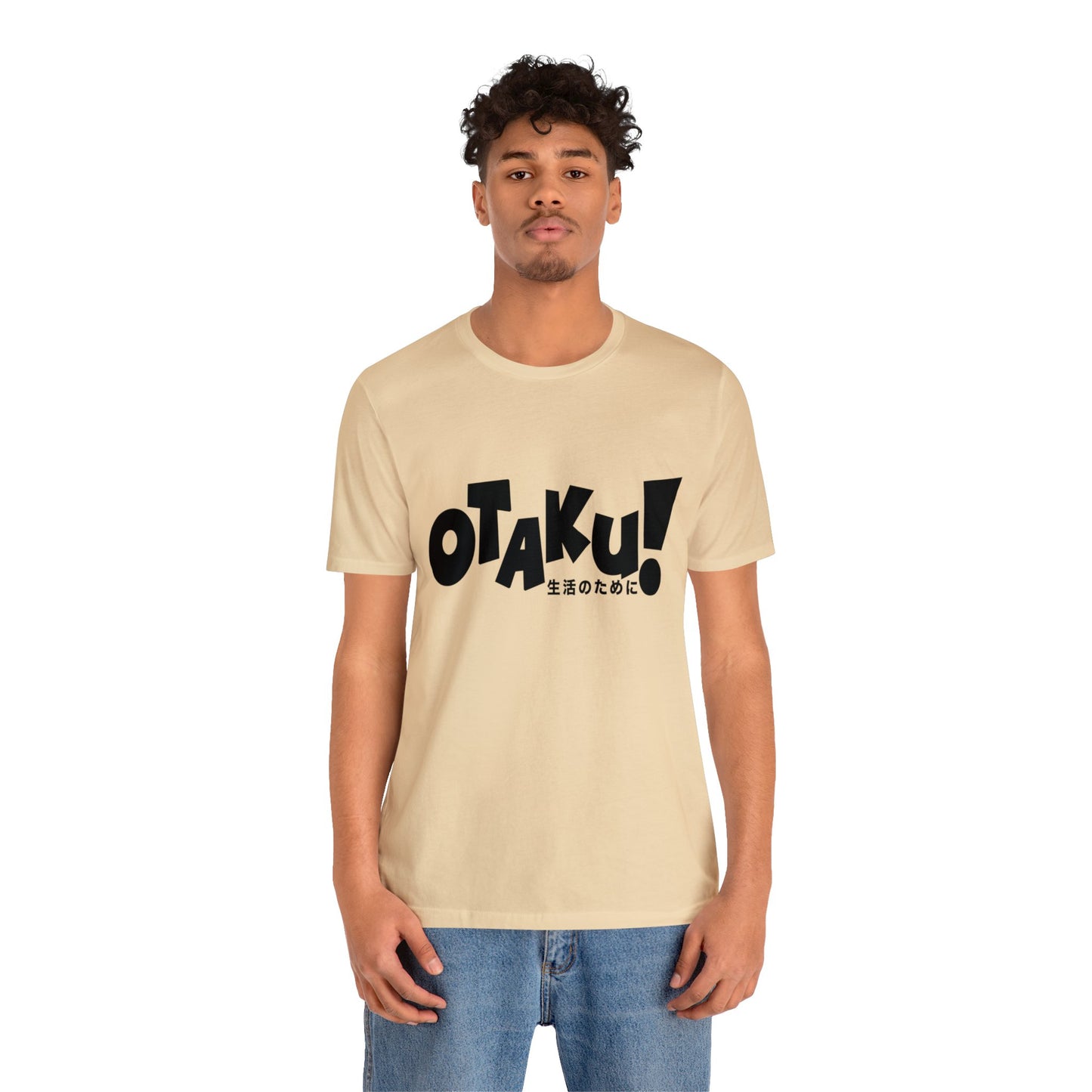 OTAKU for life - blk text - Unisex Jersey Short Sleeve Tee