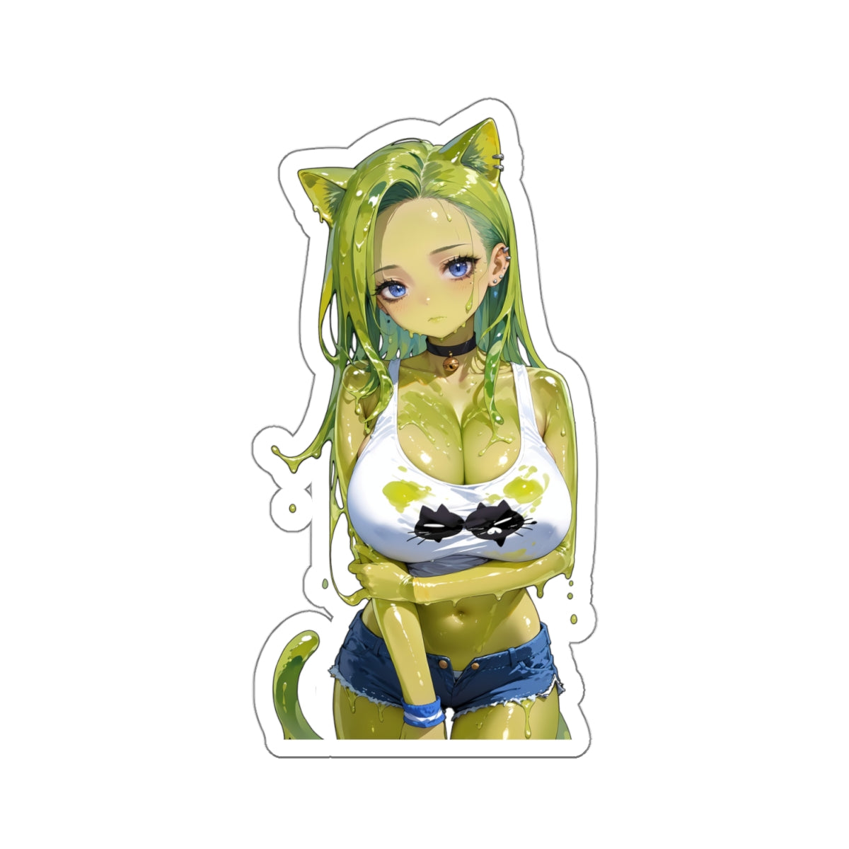 Window Decals022 - Slime Girl007 - Kiss-Cut Stickers