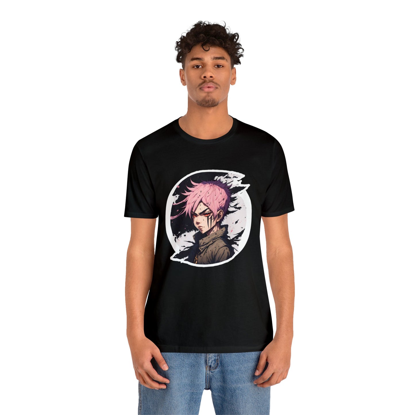 Circle Samurai T-Shirt003 - Unisex Jersey Short Sleeve Tee