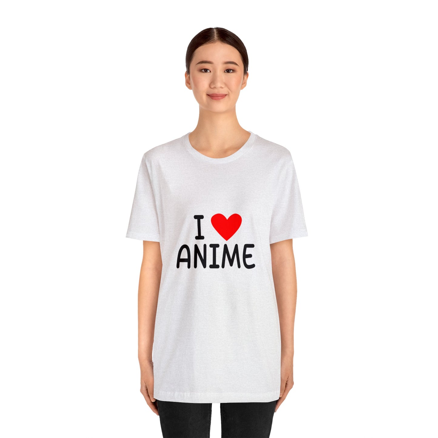 I <3 Anime T-Shirt001 - Unisex Jersey Short Sleeve Tee