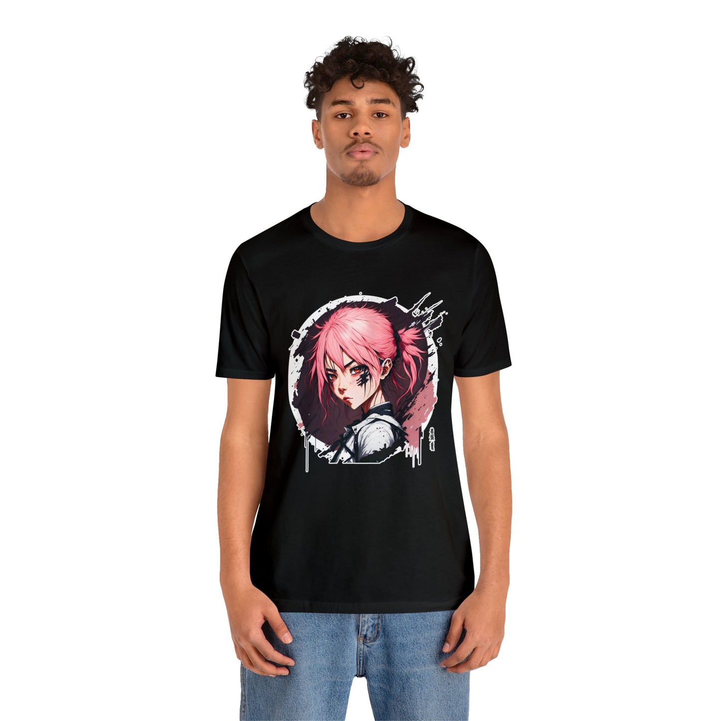 Circle Samurai T-Shirt002 - Unisex Jersey Short Sleeve Tee