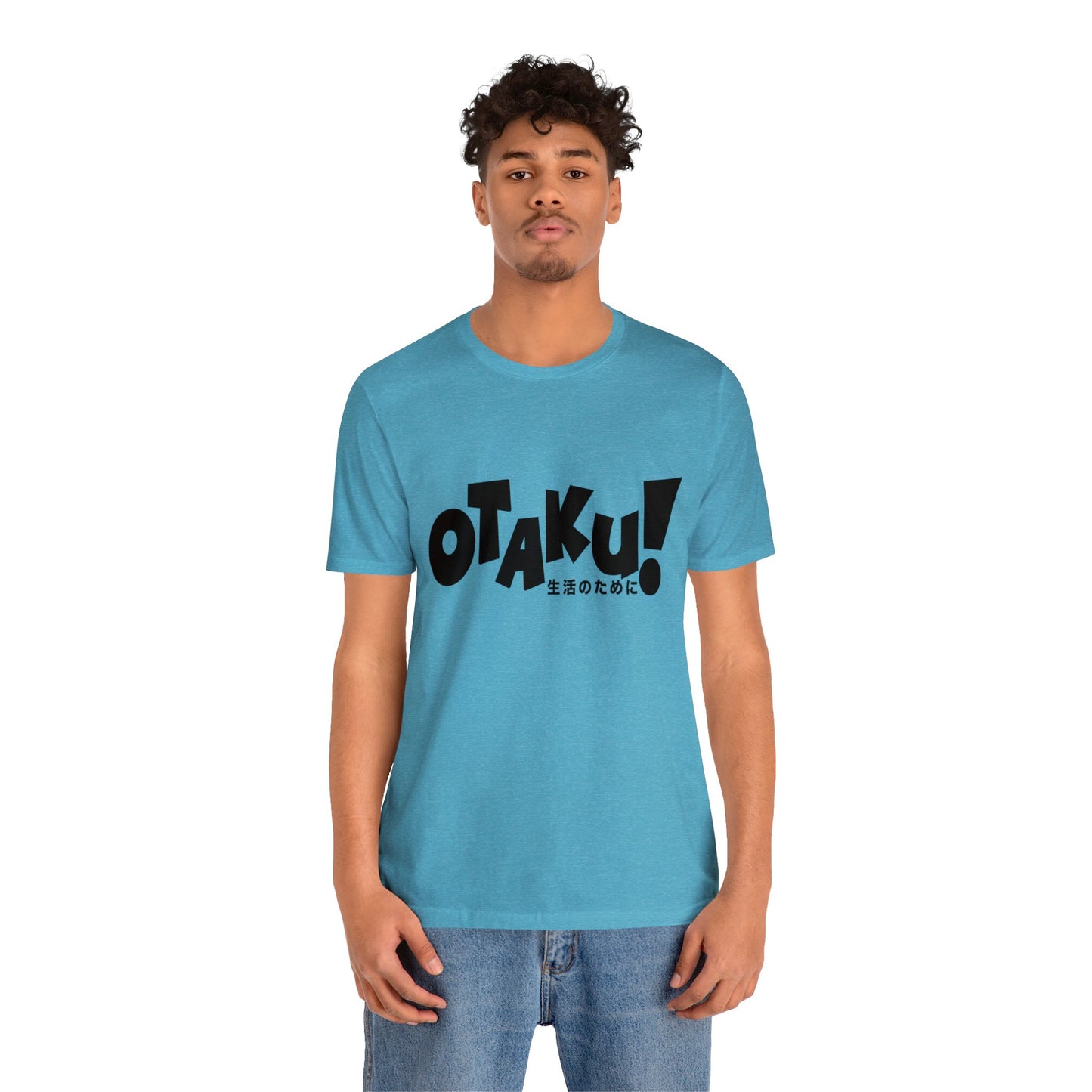 OTAKU for life - blk text - Unisex Jersey Short Sleeve Tee