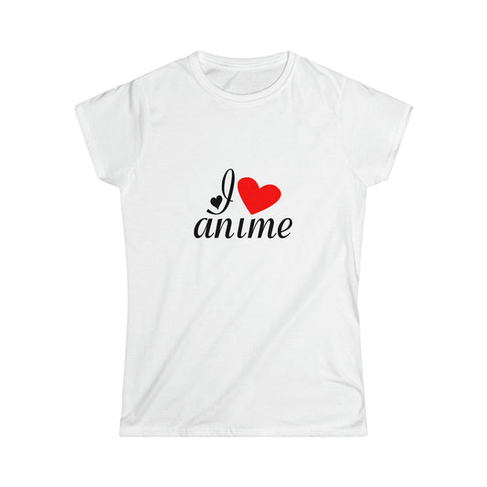 I <3 Anime Women's Softstyle Tee001