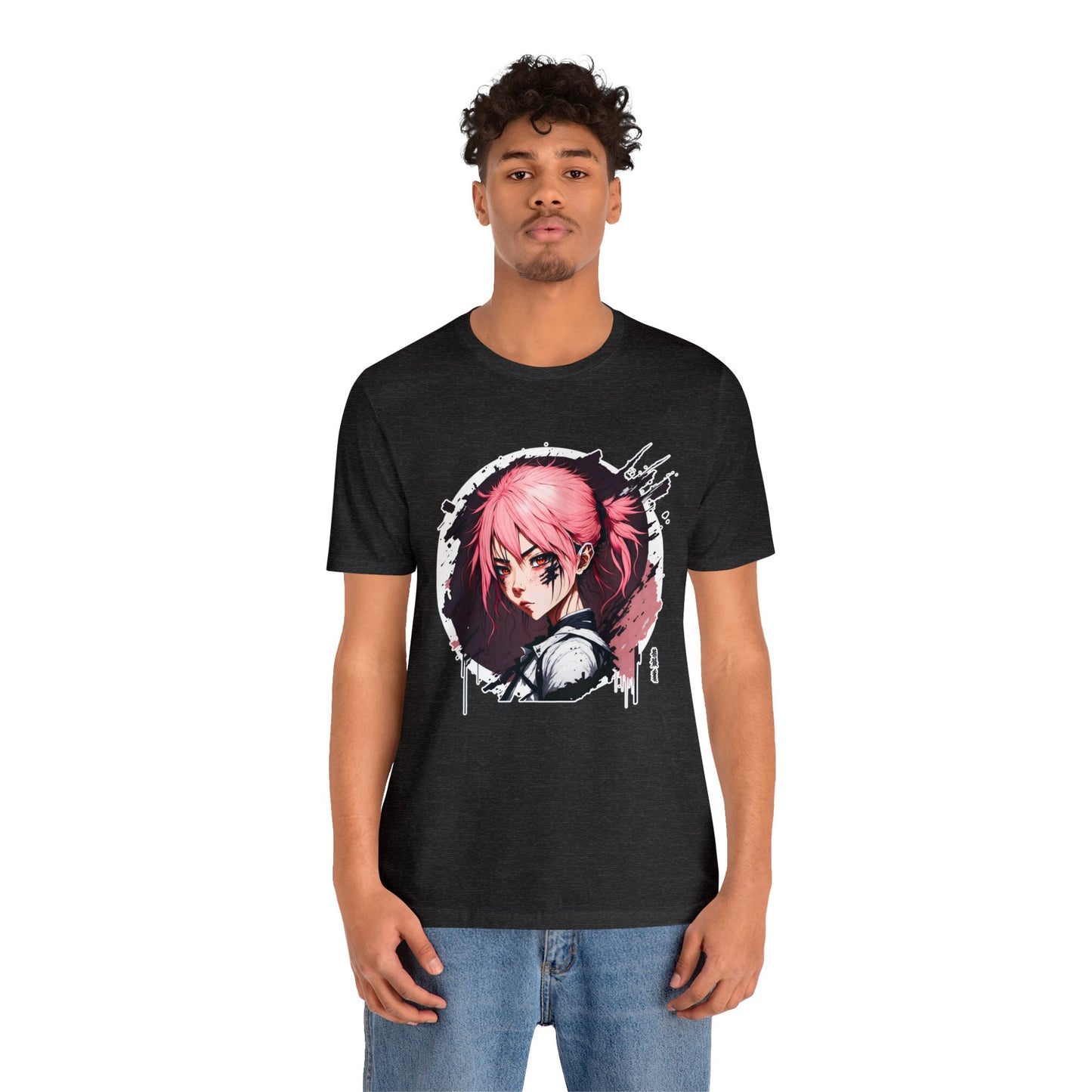 Circle Samurai T-Shirt002 - Unisex Jersey Short Sleeve Tee