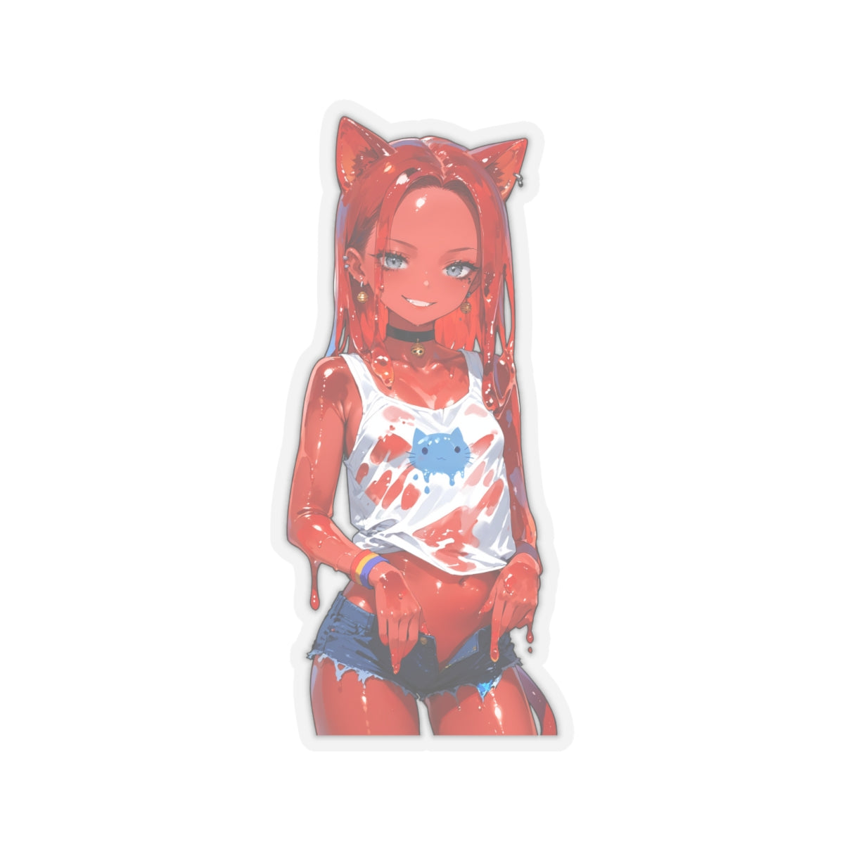 Window Decals016 - Slime Girl001 - Kiss-Cut Stickers