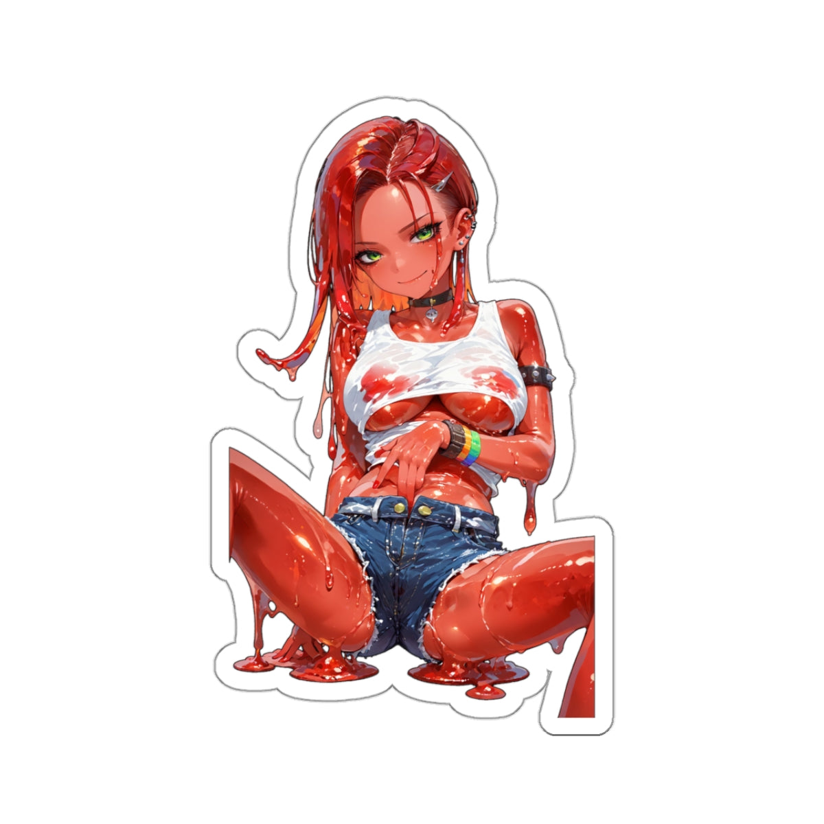 Window Decals044 - Slime Girl029 - Kiss-Cut Stickers