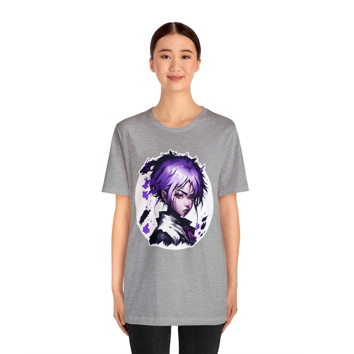 Circle Samurai T-Shirt001 - Unisex Jersey Short Sleeve Tee