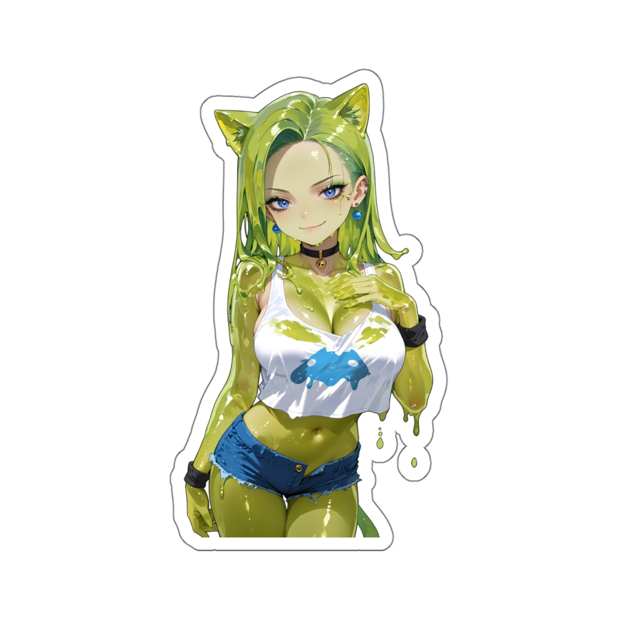 Window Decals019 - Slime Girl004 - Kiss-Cut Stickers