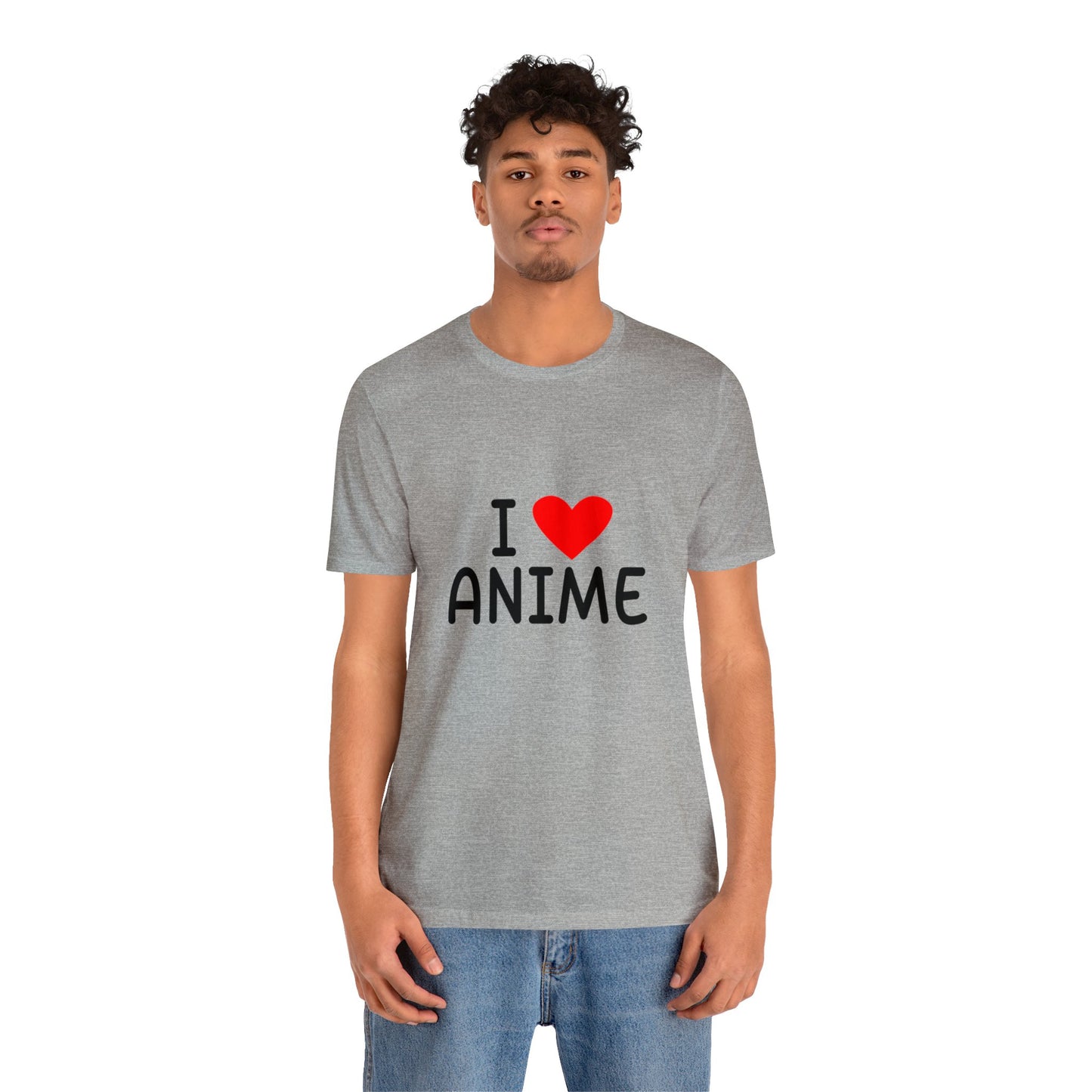 I <3 Anime T-Shirt001 - Unisex Jersey Short Sleeve Tee