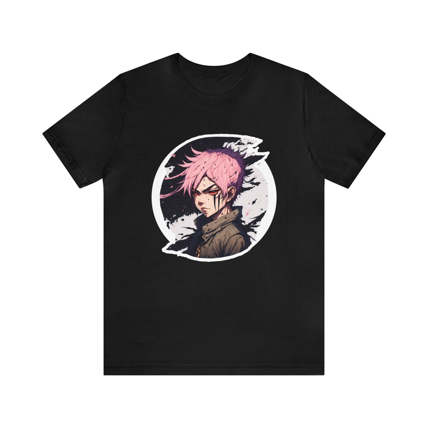 Circle Samurai T-Shirt003 - Unisex Jersey Short Sleeve Tee